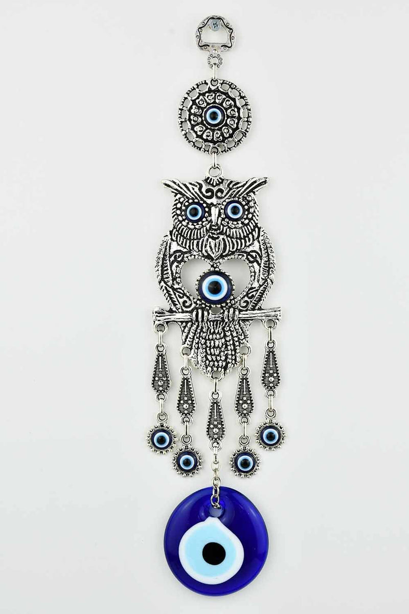 Evil Eye Ornament Owl Design Medium #3 Evil Eye Sydney Grand Bazaar 