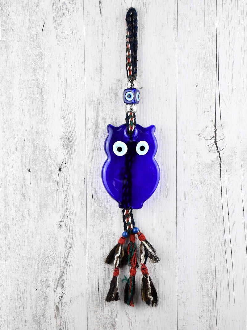 Evil Eye Wall Ornament Owl Glass
