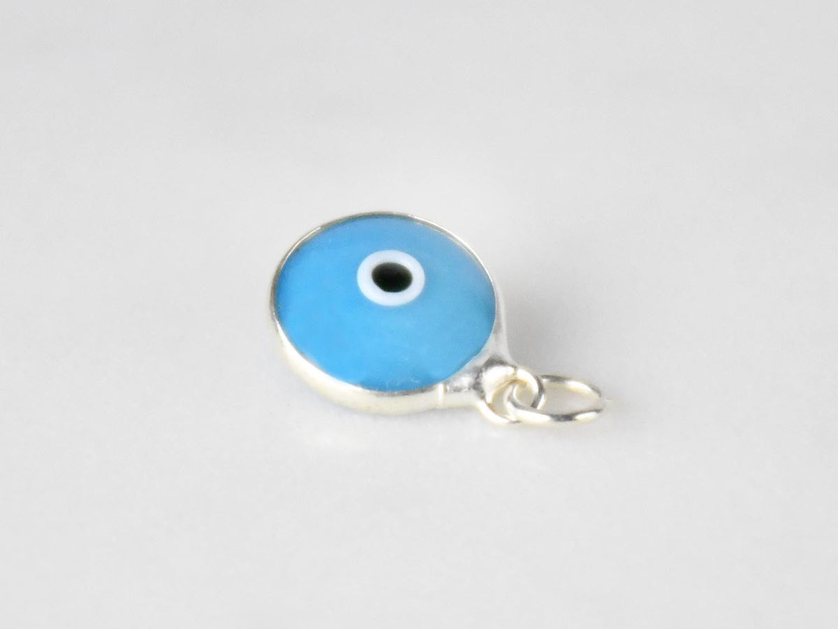 Evil Eye Silver Pendant Light Blue Evil Eye Sydney Grand Bazaar 