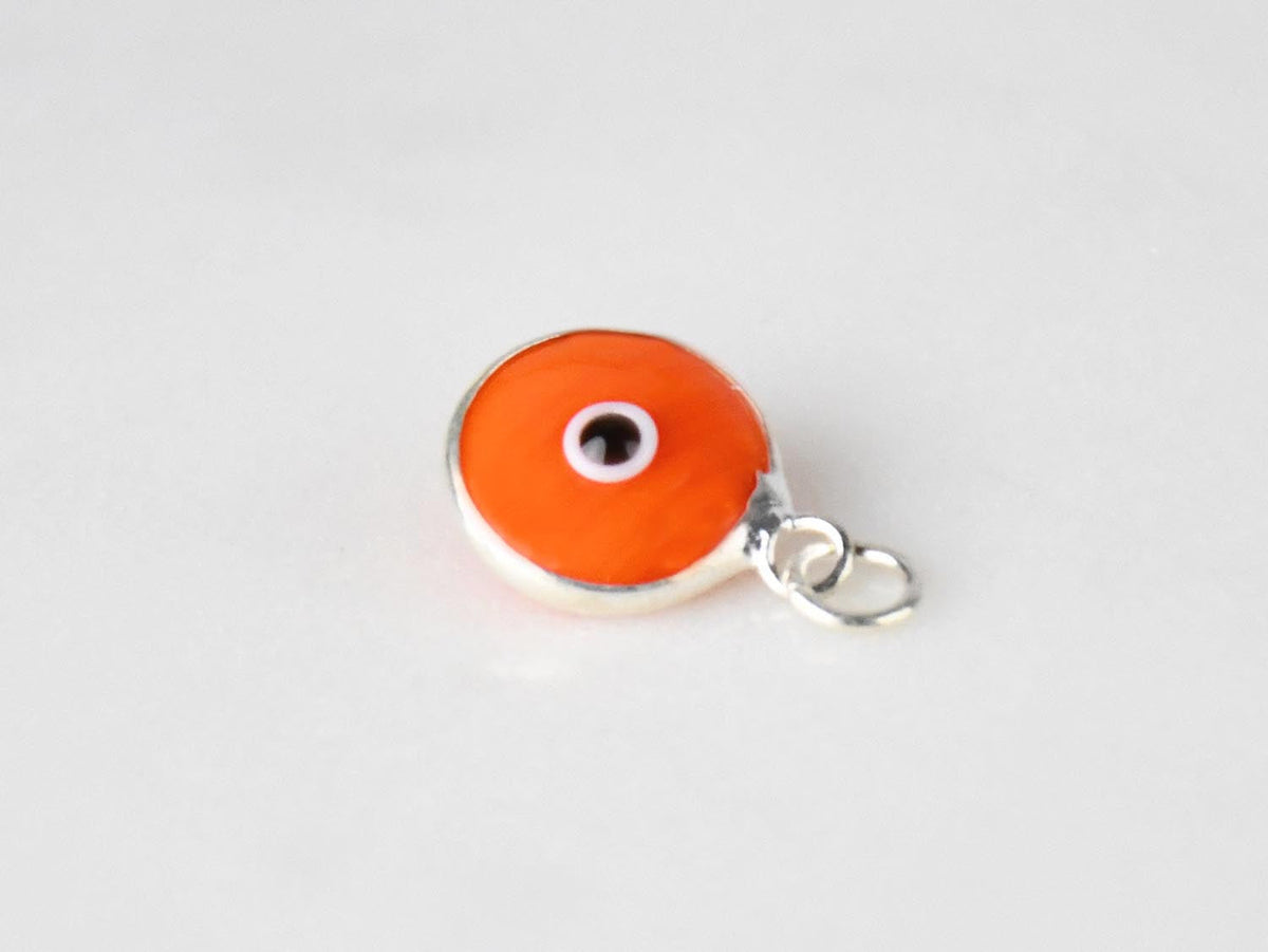 Evil Eye Silver Pendant Orange Evil Eye Sydney Grand Bazaar 