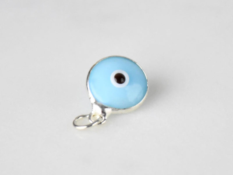 Evil Eye Silver Pendant Sky Blue Evil Eye Sydney Grand Bazaar 