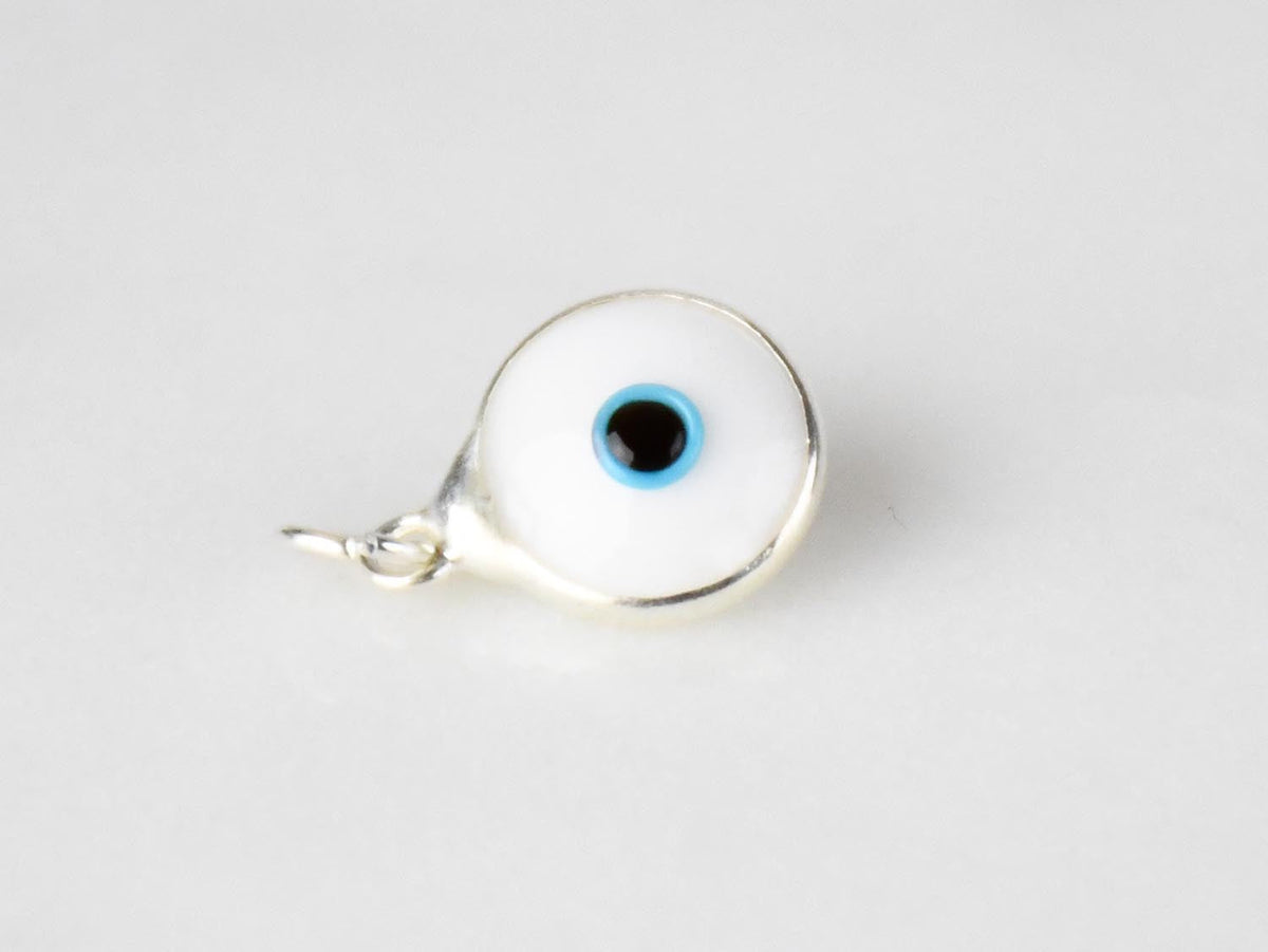 Evil Eye Silver Pendant White Evil Eye Sydney Grand Bazaar 