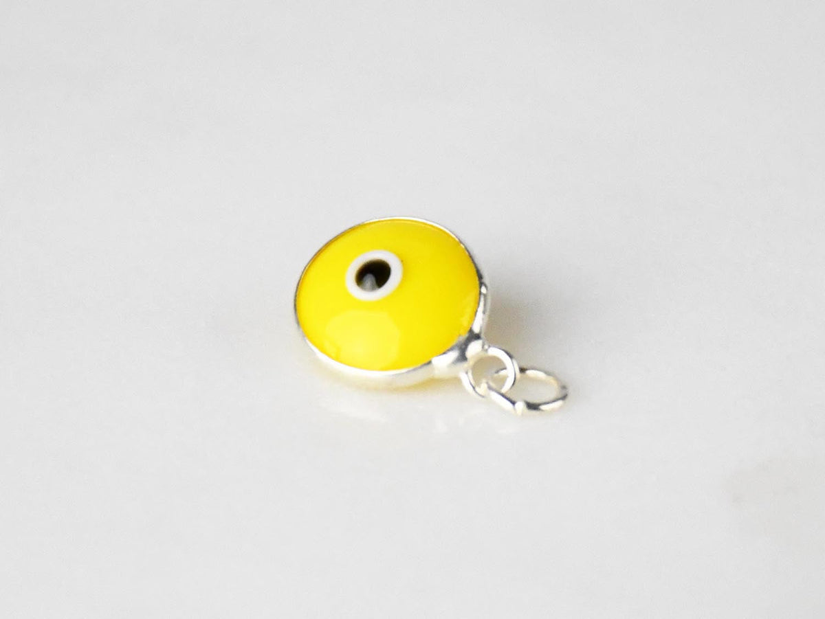 Evil Eye Silver Pendant Yellow Evil Eye Sydney Grand Bazaar 