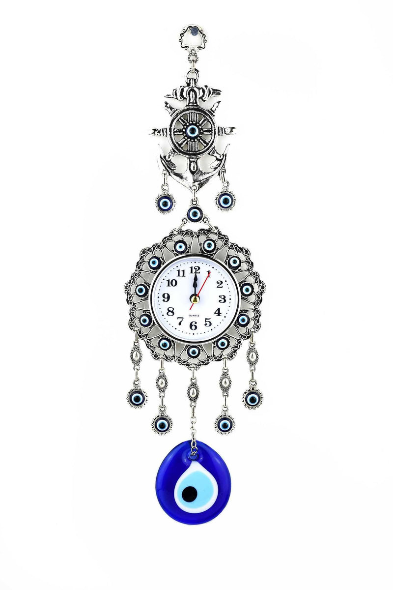 Evil Eye Wall Clock Butterfly Design Medium
