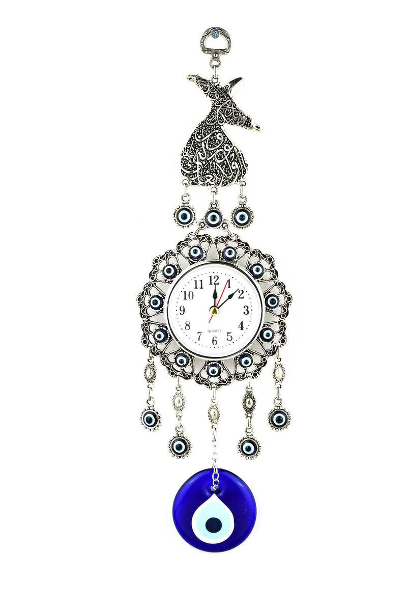 Evil Eye Wall Clock Elephant Design Medium
