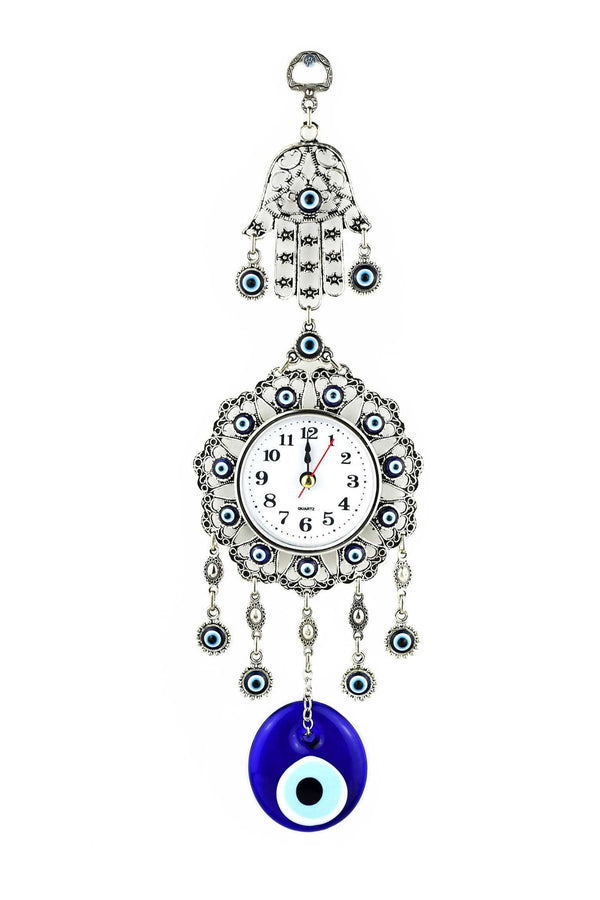 Evil Eye Wall Clock Hamsa Hand Design Medium Evil Eye Sydney Grand Bazaar 