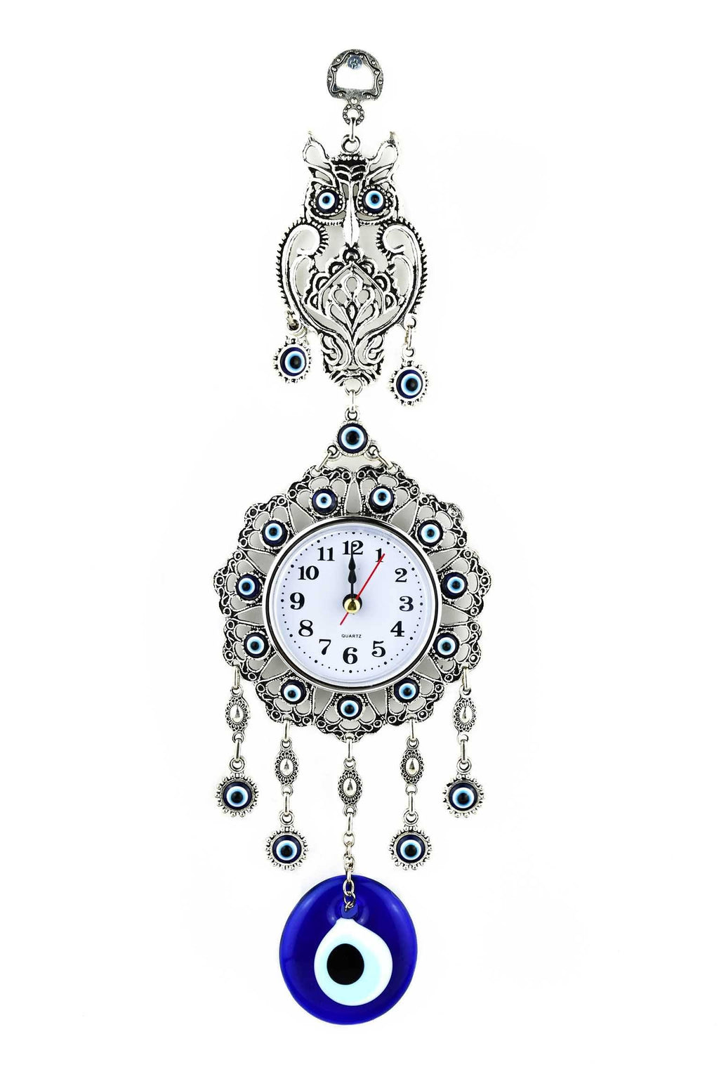 Evil Eye Wall Clock Owl Design 1 Medium Evil Eye Sydney Grand Bazaar 