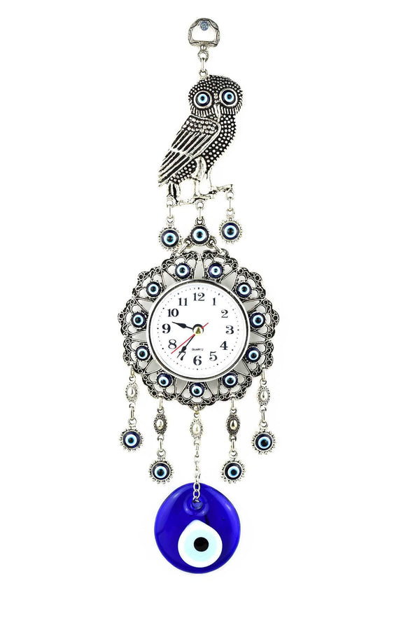 Evil Eye Wall Clock Owl Design 2 Medium Evil Eye Sydney Grand Bazaar 