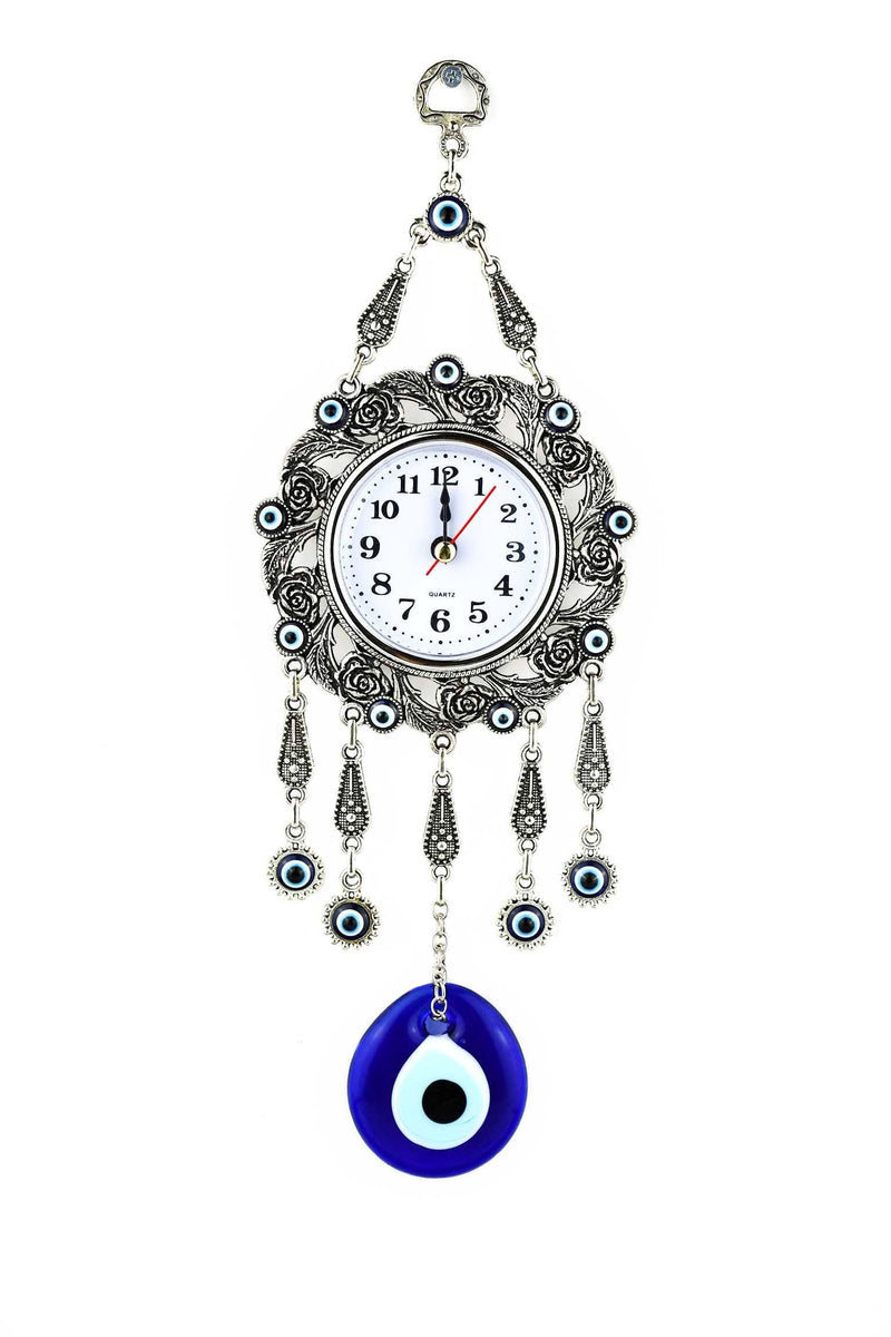 Evil Eye Wall Clock Cross Design Medium