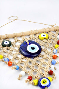 Evil Eye Wall Decor Triangle Jute Tied Evil Eye Sydney Grand Bazaar 