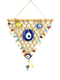 Evil Eye Wall Decor Triangle Jute Tied Evil Eye Sydney Grand Bazaar 