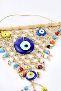 Evil Eye Wall Decor Triangle Jute Tied Evil Eye Sydney Grand Bazaar 