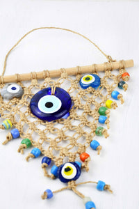Evil Eye Wall Decor Triangle Jute Tied Evil Eye Sydney Grand Bazaar 