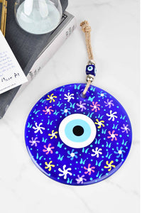 Evil Eye Wall Hanging Colourful Painted 18cm Design 1 Evil Eye Sydney Grand Bazaar 