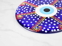 Evil Eye Wall Hanging Colourful Painted 18cm Design 2 Evil Eye Sydney Grand Bazaar 