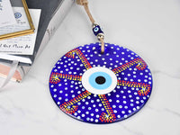 Evil Eye Wall Hanging Colourful Painted 18cm Design 2 Evil Eye Sydney Grand Bazaar 