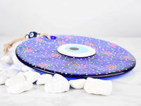 Evil Eye Wall Hanging Colourful Painted 22 cm Design 1 Evil Eye Sydney Grand Bazaar 