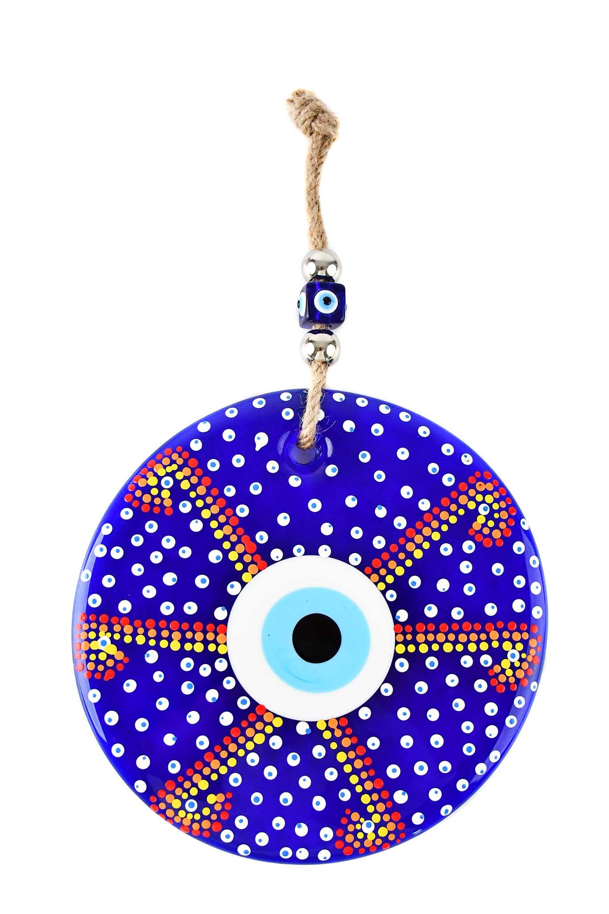 Evil Eye Wall Hanging Colourful Painted Medium Design 2 Evil Eye Sydney Grand Bazaar 