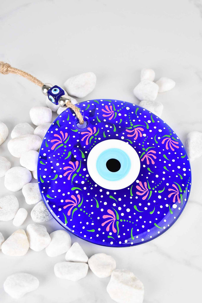 Evil Eye Wall Hanging Colourful Painted Medium Design 3 Evil Eye Sydney Grand Bazaar 