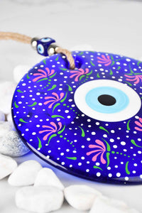Evil Eye Wall Hanging Colourful Painted Medium Design 3 Evil Eye Sydney Grand Bazaar 