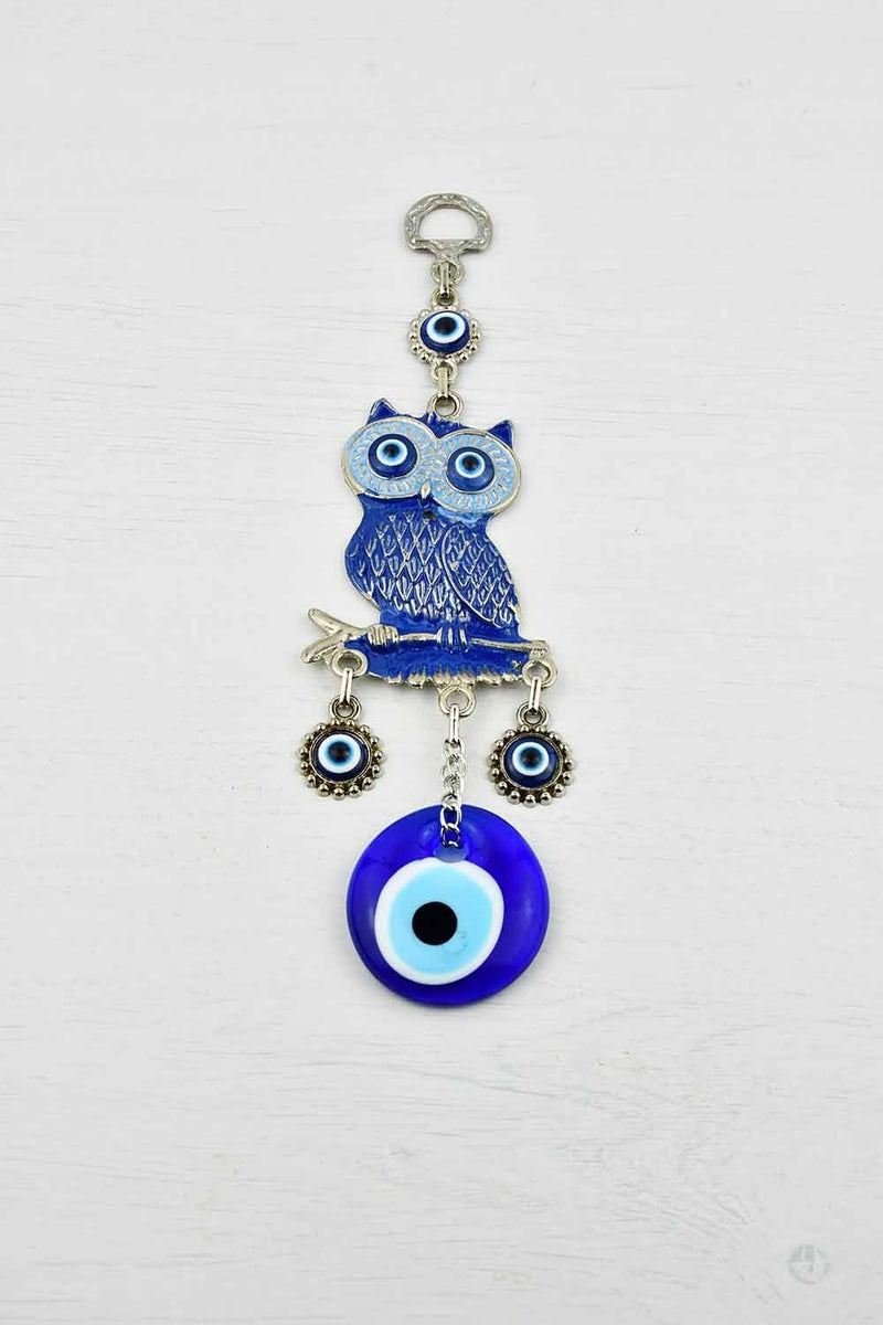 Evil Eye Wall Ornament Owl Blue Evil Eye Sydney Grand Bazaar 