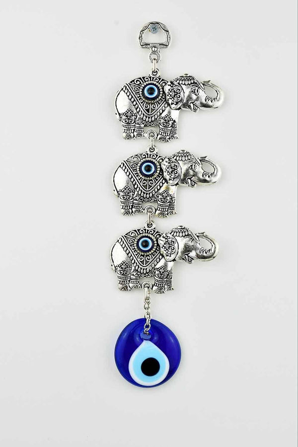 Evil Eye Wall Ornament Triple Elephant #1 Evil Eye Sydney Grand Bazaar 