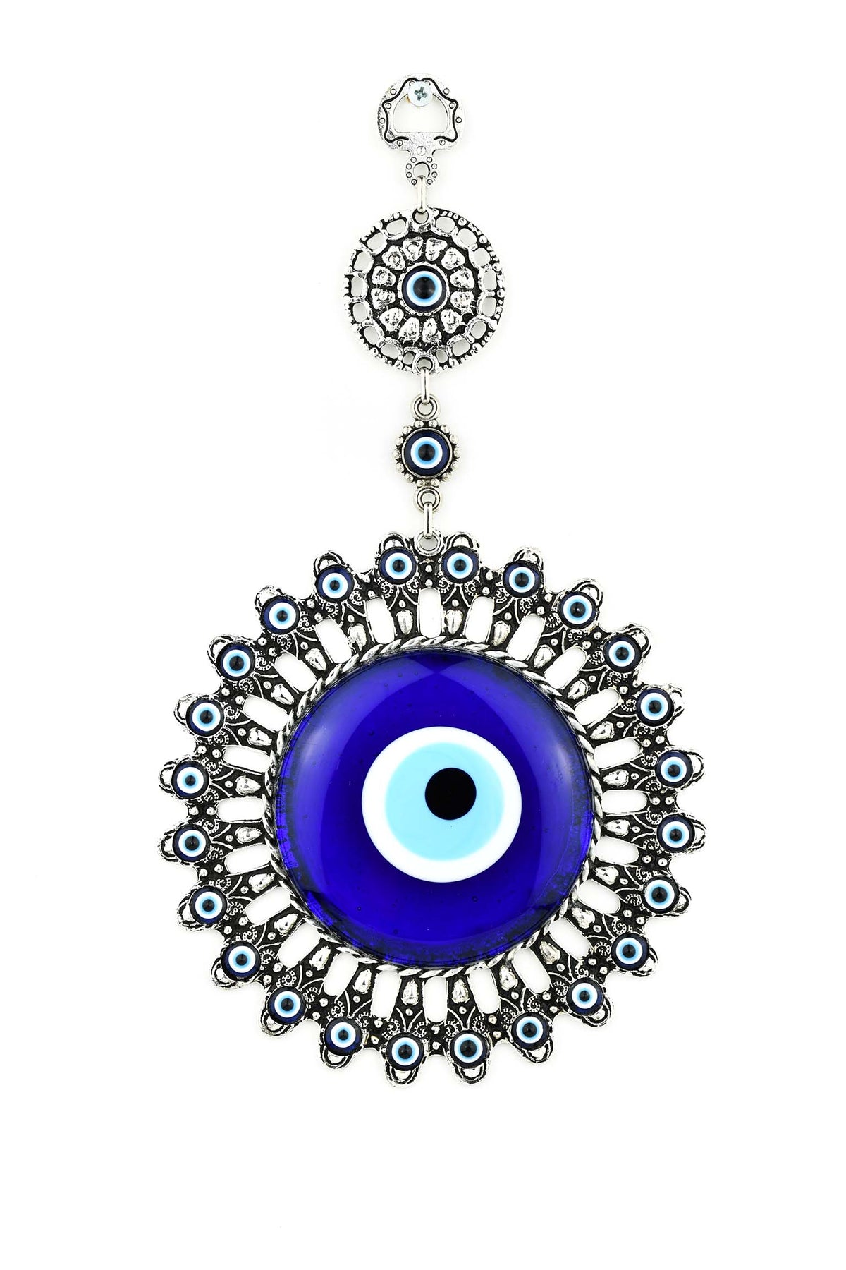 Evil eye wall ornament round frame