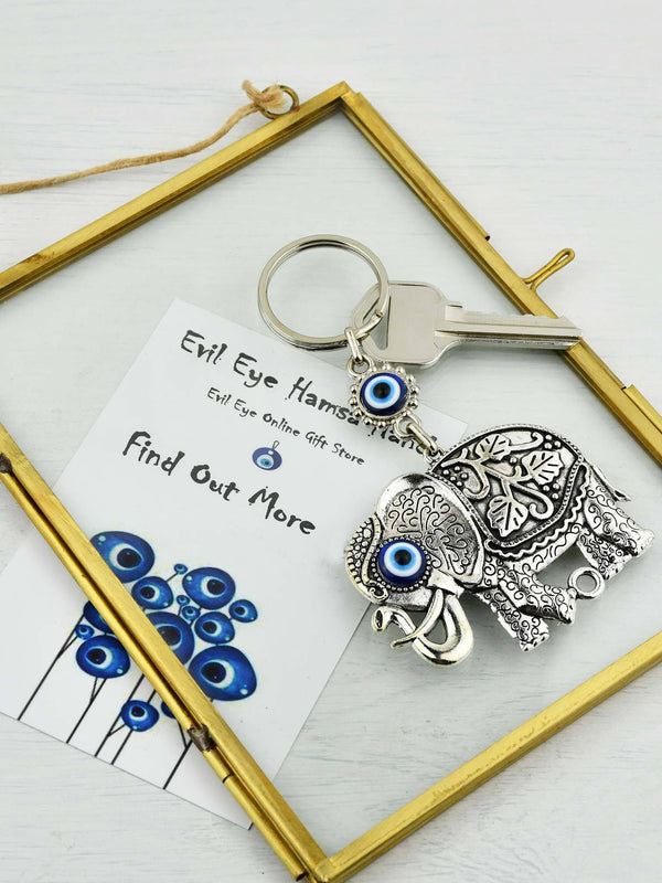 Eye Keyring Elephant Metal Design 2 Evil Eye Sydney Grand Bazaar 