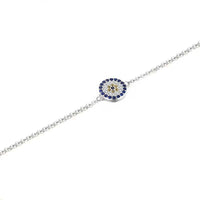 925 Double Evil Eye Sterling Silver Bracelet