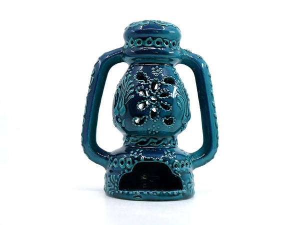 Turkish Ceramic Oil Burner Turquoise Green