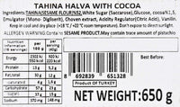 Halva Tahini Cocoa 650gr Turkish Pantry Ozelif 