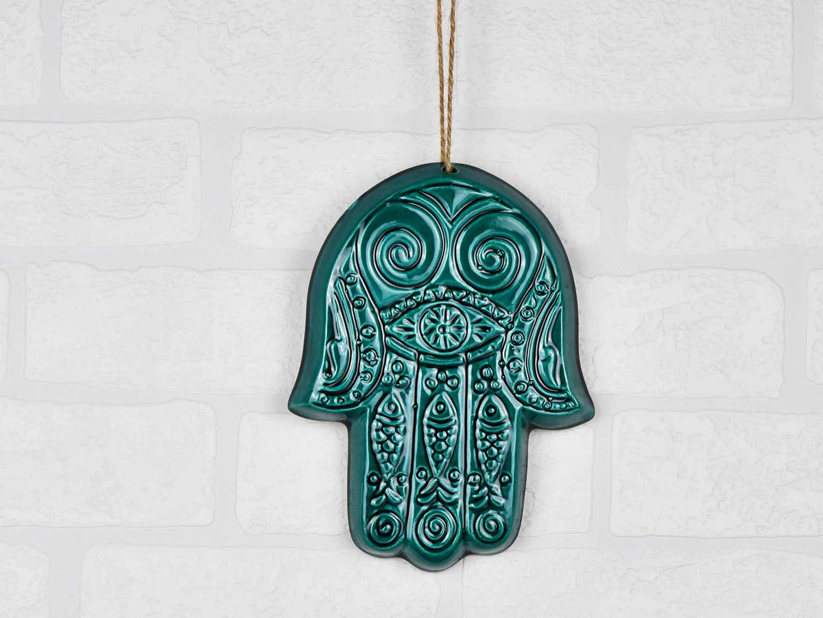 Hamsa Hand Ceramic Wall Decor Ceramic Sydney Grand Bazaar 