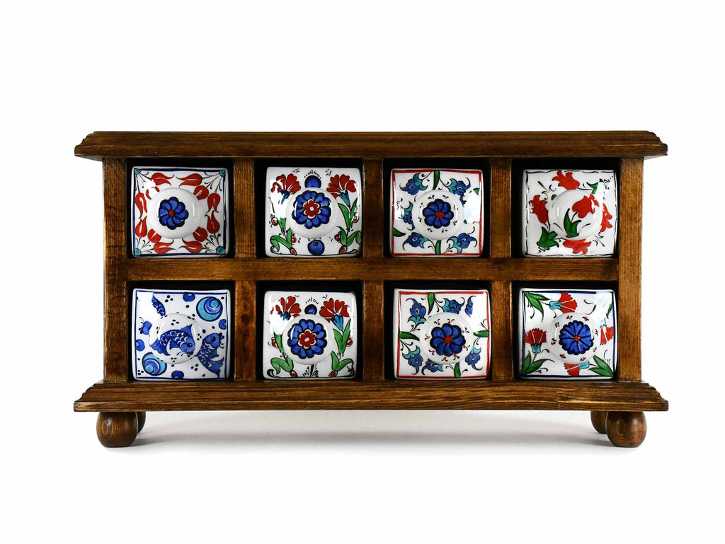 Handmade Wooden 8 Drawer Storage Box Brown Colour Sydney Grand Bazaar 