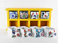 Handmade Wooden 8 Drawer Storage Box Yellow Colour Sydney Grand Bazaar 