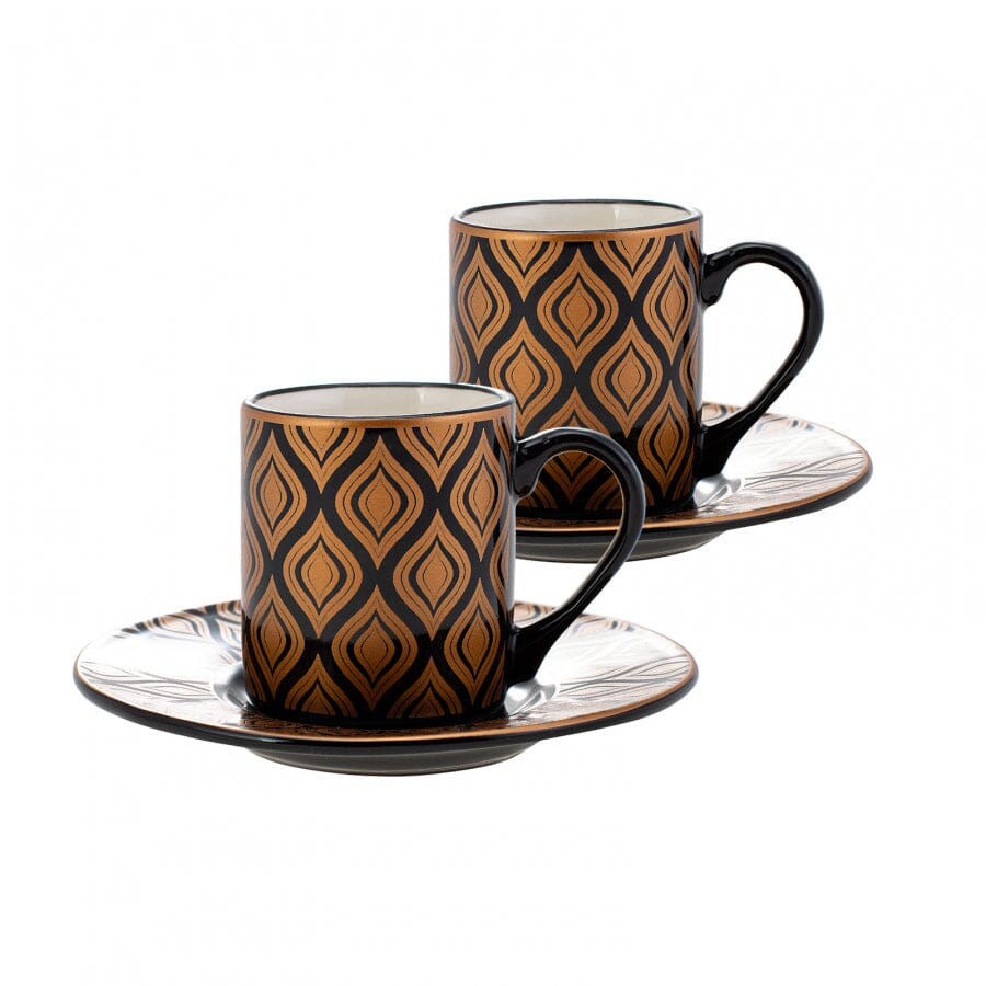 Jumbo Bodrum Turkish Coffee Cup Set of 2 Ceramic Sydney Grand Bazaar 