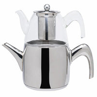 Jumbo Premium Glass Top Teapot Stainless Stainless Steel & Titanium Teapots Sydney Grand Bazaar 