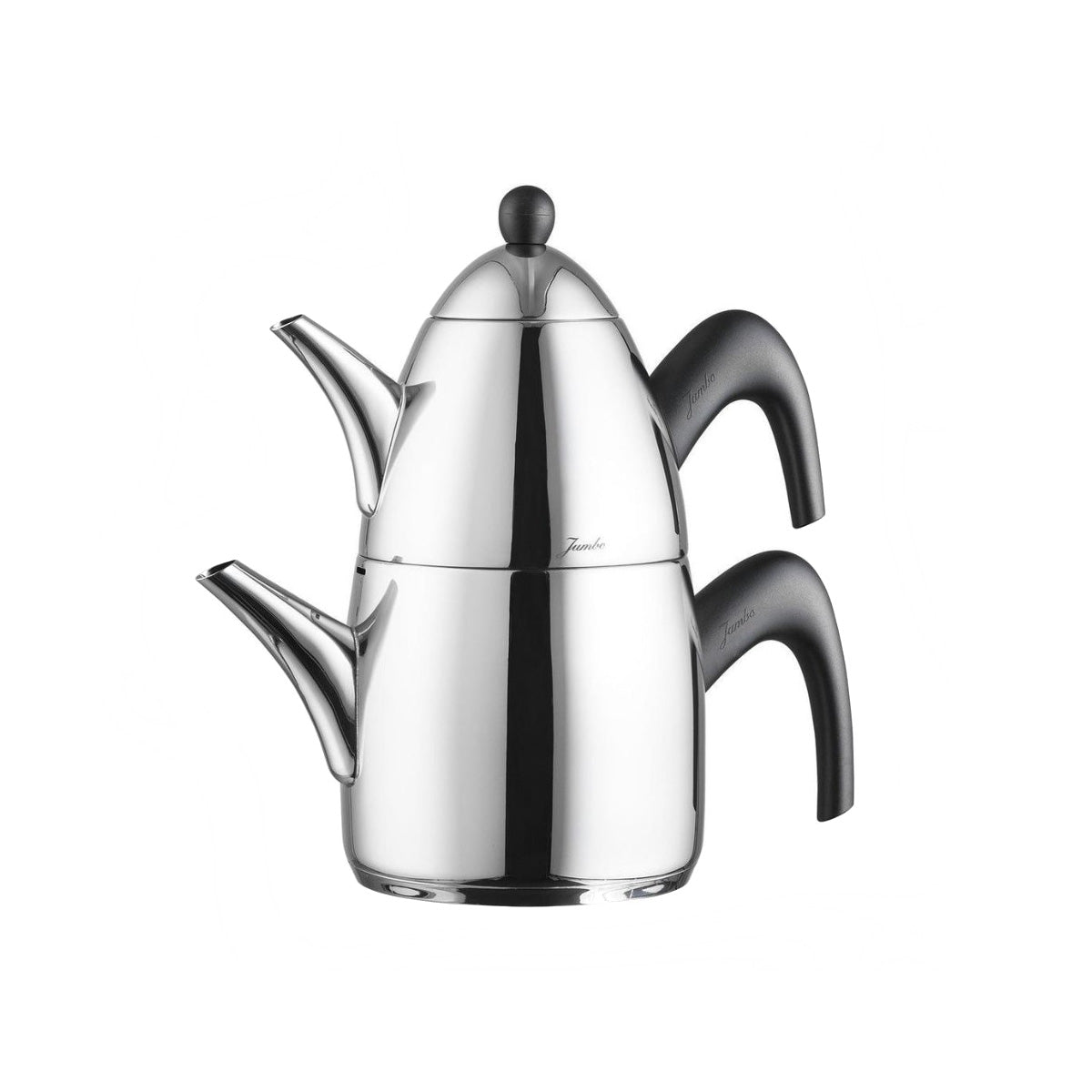 Jumbo Premium Teapot 6500 Stainless Titanium Metal Black Handle Stainless Steel & Titanium Teapots Sydney Grand Bazaar 