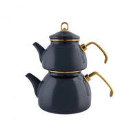 Karaca Authentic Retro Enamel Anthracite Teapot Stainless Steel & Titanium Teapots Karaca 