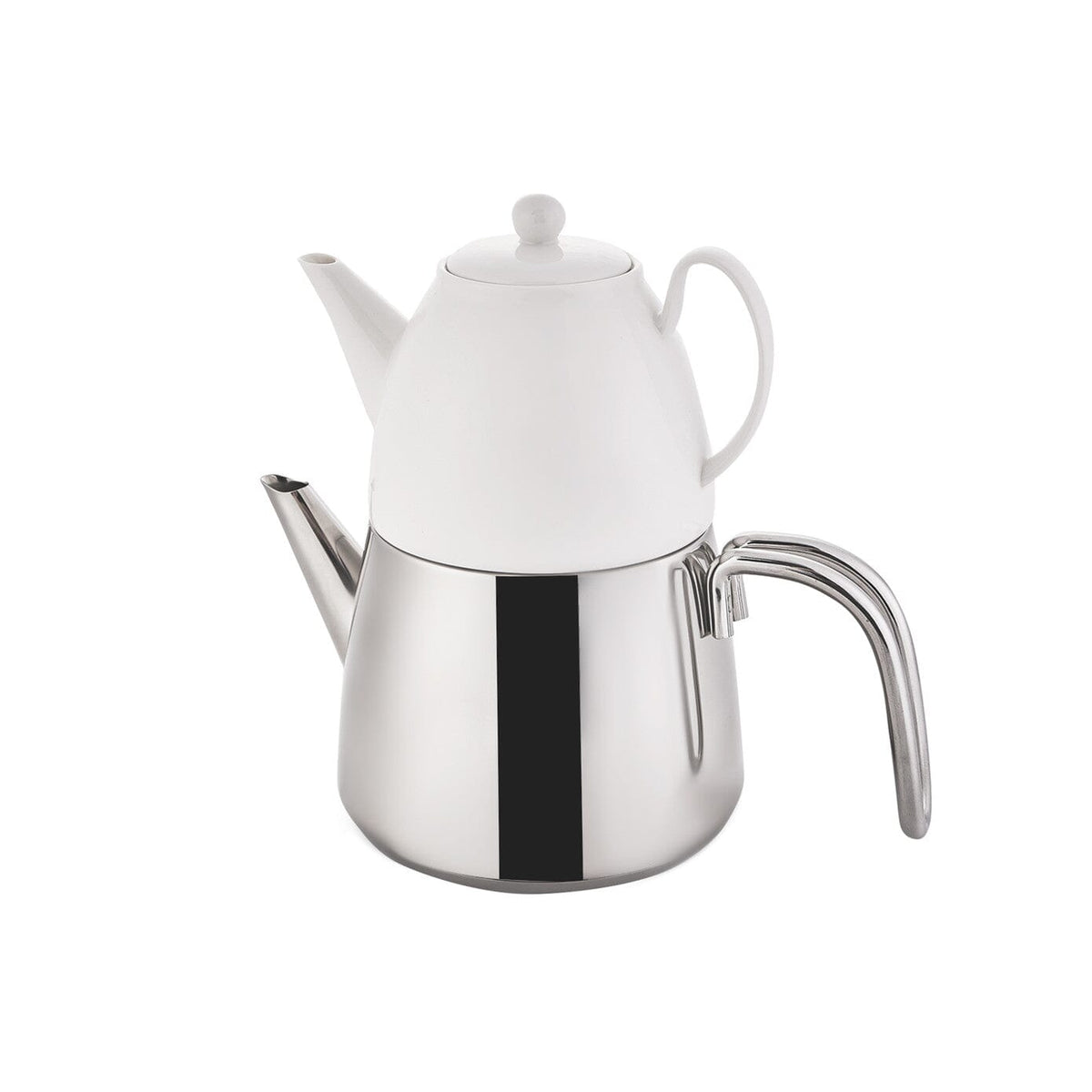 Karaca Ballena Ceramic Top Teapot Set Stainless Steel & Titanium Teapots Karaca 