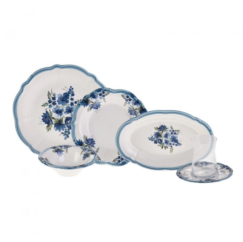 Karaca Nostalji Breakfast Serving Set for 6 Ceramic Sydney Grand Bazaar 