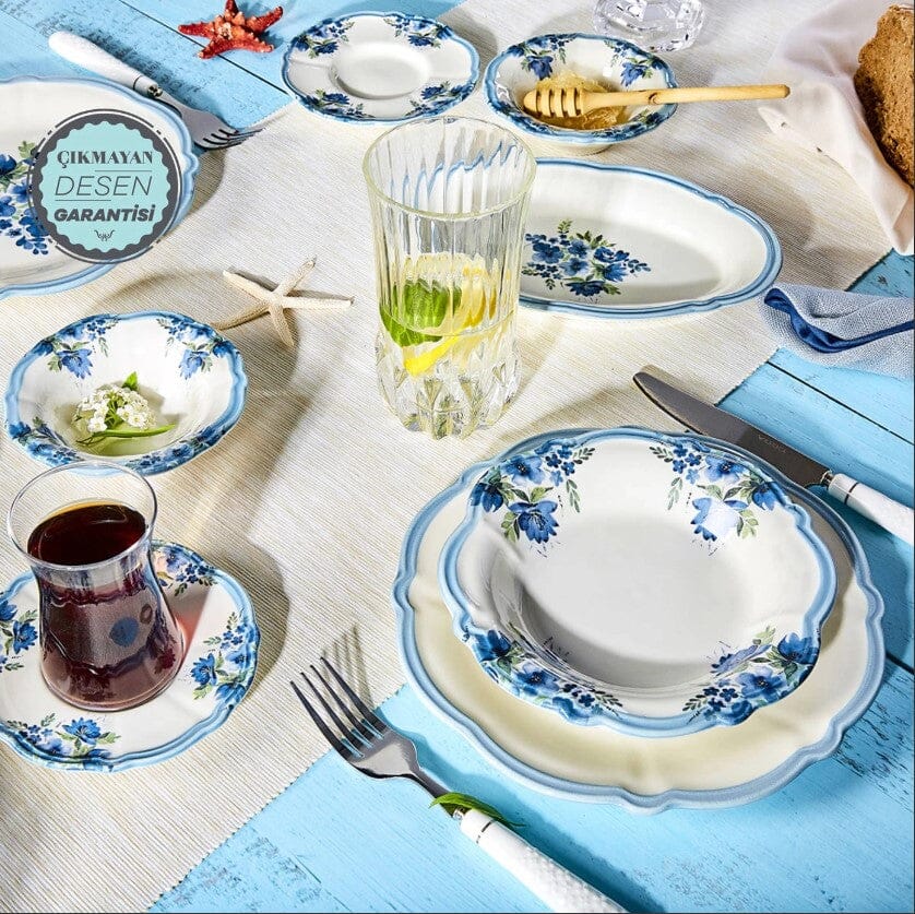 Karaca Nostalji Breakfast Serving Set for 6 Ceramic Sydney Grand Bazaar 