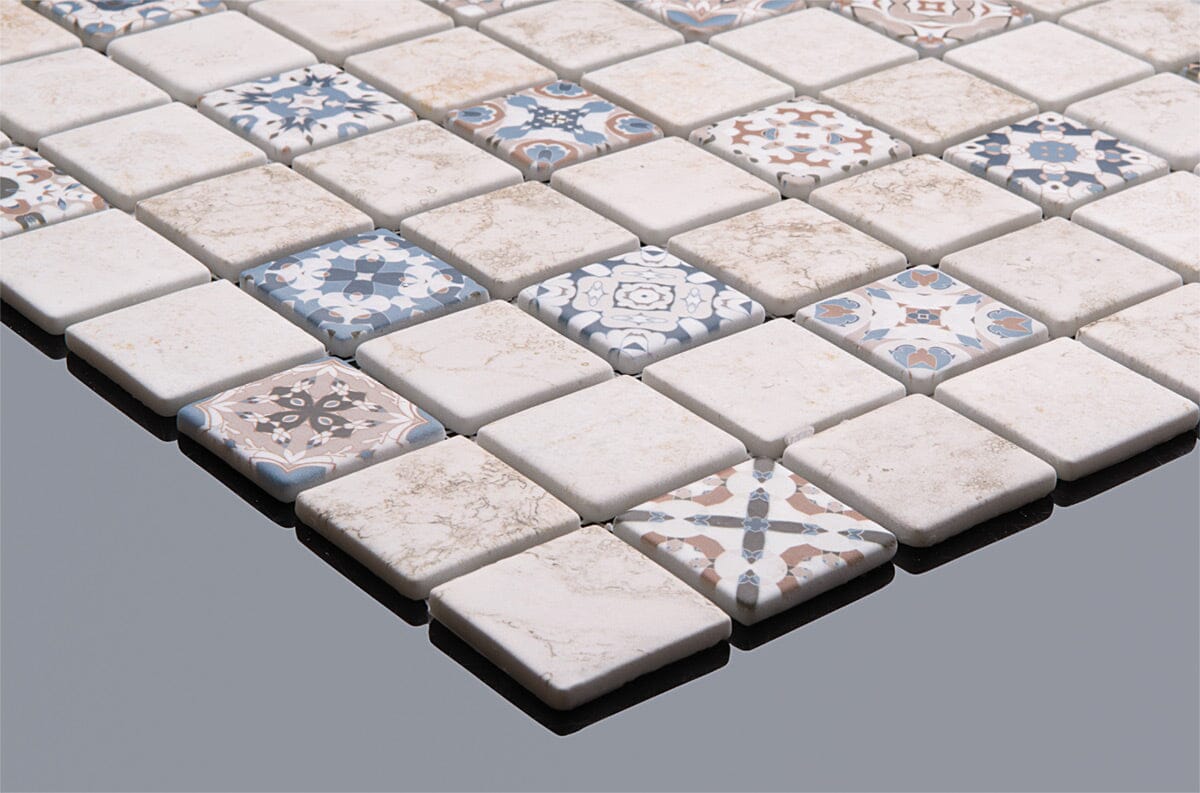 Natural Moroccan Mixed Mosaic Tile 38x38cm Mosaic Tile Sydney Grand Bazaar 