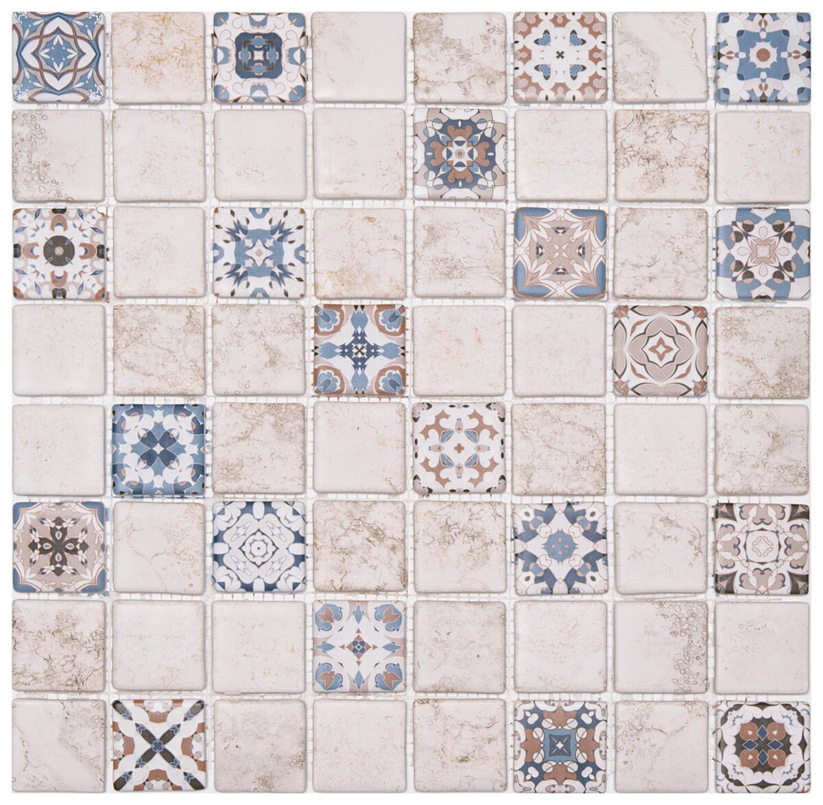 Natural Moroccan Mixed Mosaic Tile 38x38cm Mosaic Tile Sydney Grand Bazaar 