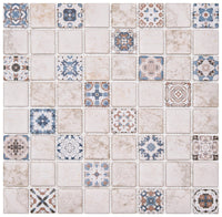 Natural Moroccan Mixed Mosaic Tile 38x38cm Mosaic Tile Sydney Grand Bazaar 