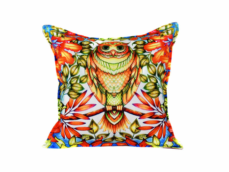 Owl Cushion Cover Design 1 Textile Sydney Grand Bazaar 