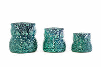 Owl Ornament Turquoise Firuze Set of 3