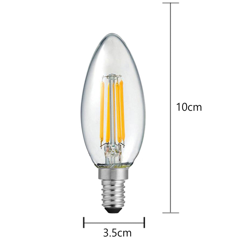 Pack of 3 Filament LED Light Bulb E14 Lighting Sydney Grand Bazaar 