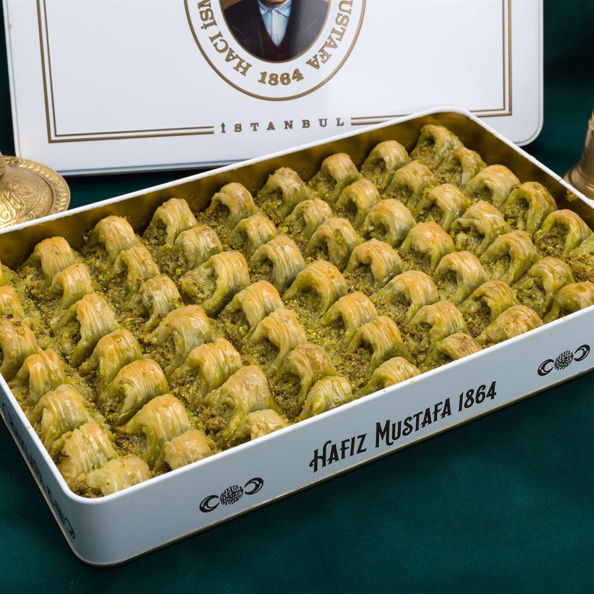 Pistachio Nip Baklava XL Box 2450 Gr Turkish Pantry Hafiz Mustafa 