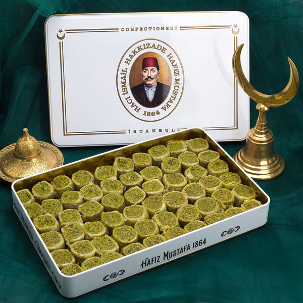 Pistachio Saray Rolls Baklava XL Box 2250 Gr Turkish Pantry Hafiz Mustafa 