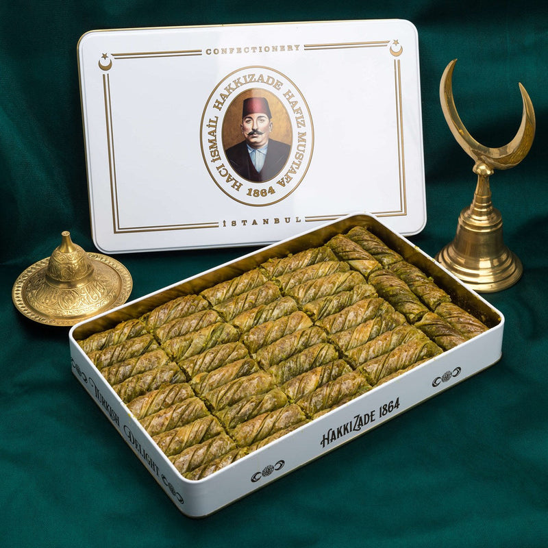 Pistachio Twisted Baklava XL Box 2250 Gr Turkish Pantry Hafiz Mustafa 
